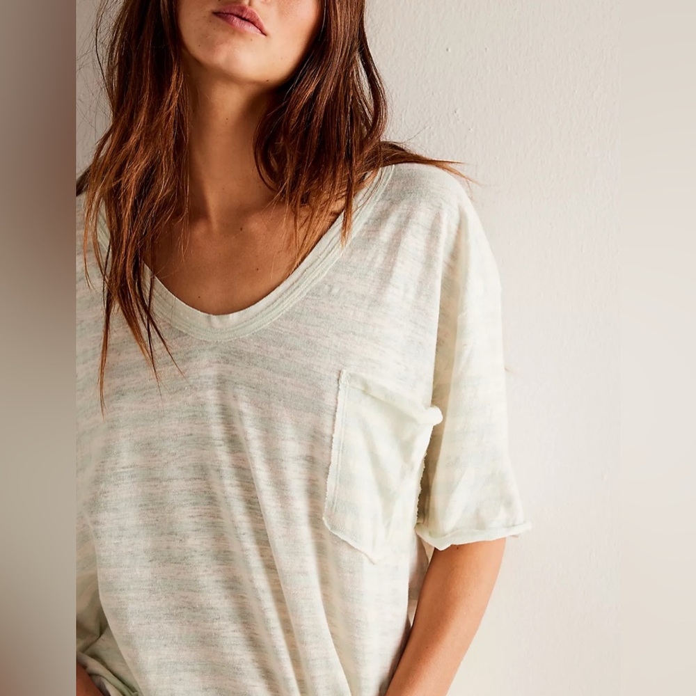 NWT We The Free All I Need Is Stripes T-Shirt
